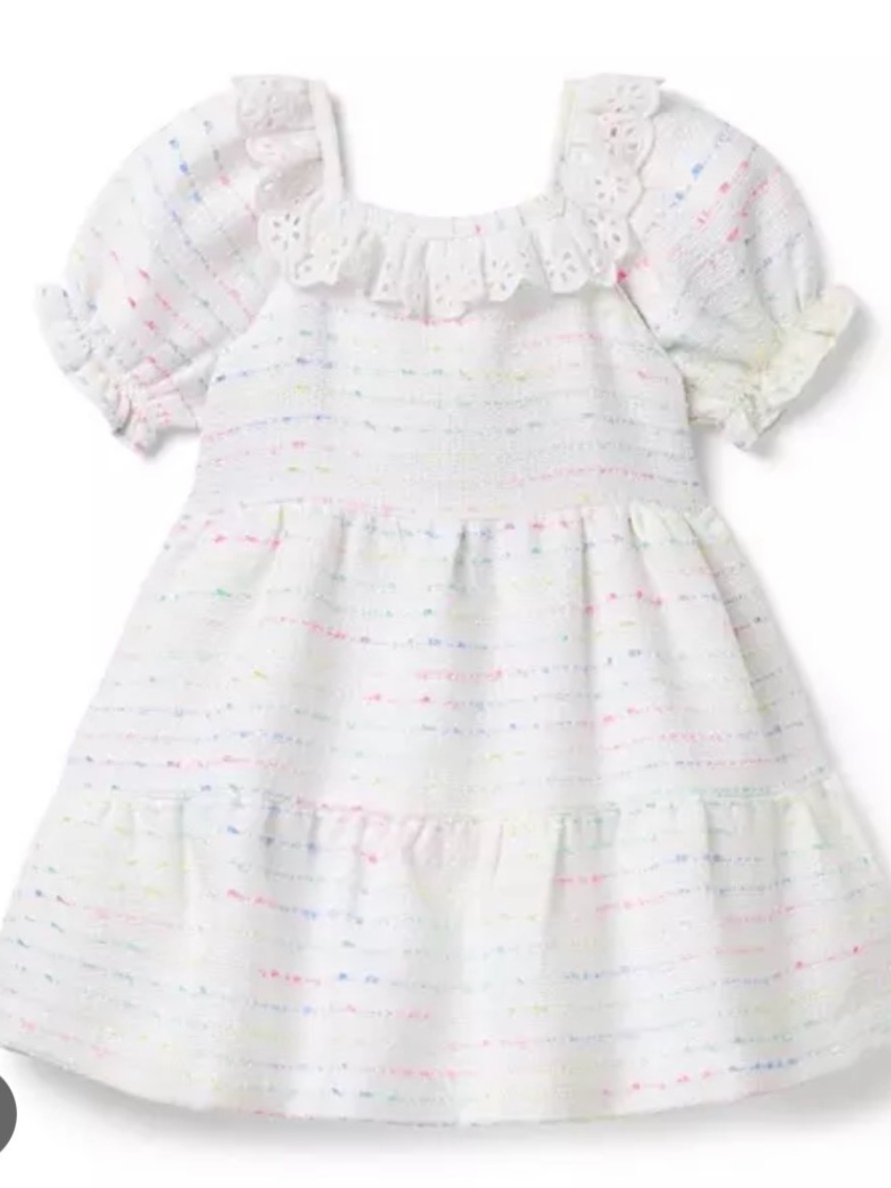 NWT 6T Janie and Jack tweed eyelet trim Dress